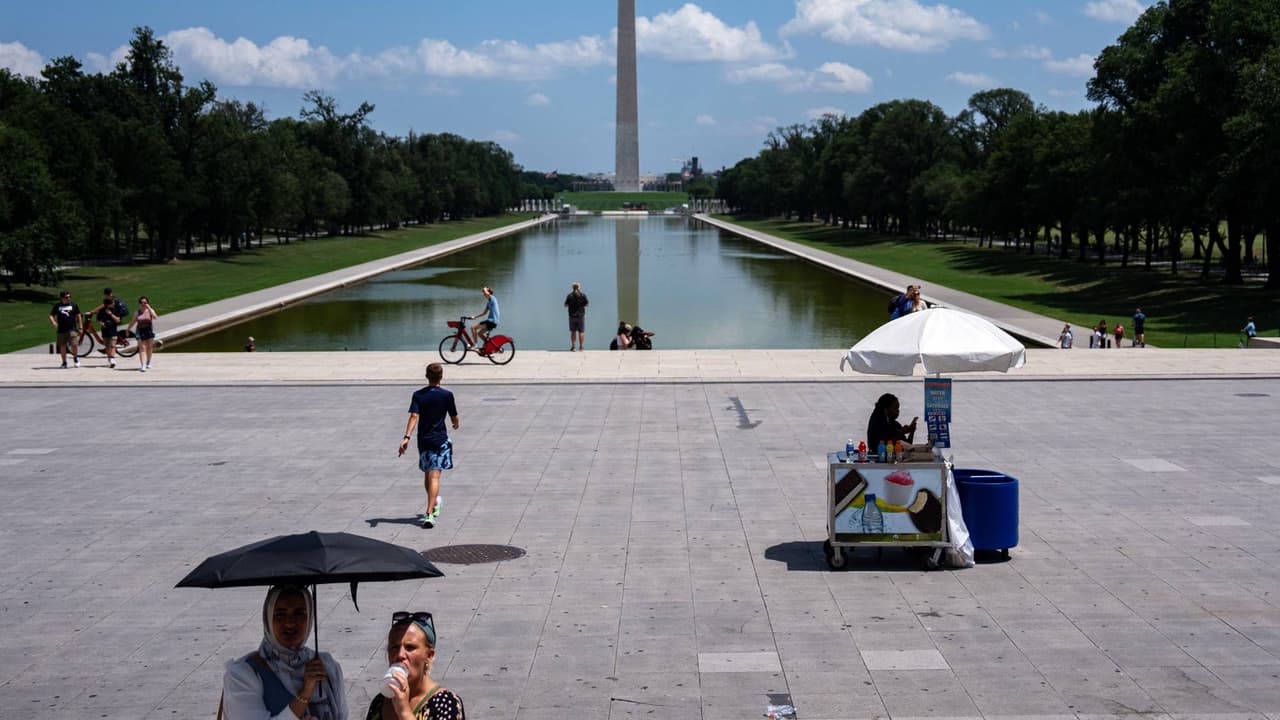 Temperaturas de tres dígitos y mala calidad del aire para Washington DC, Maryland y Virginia