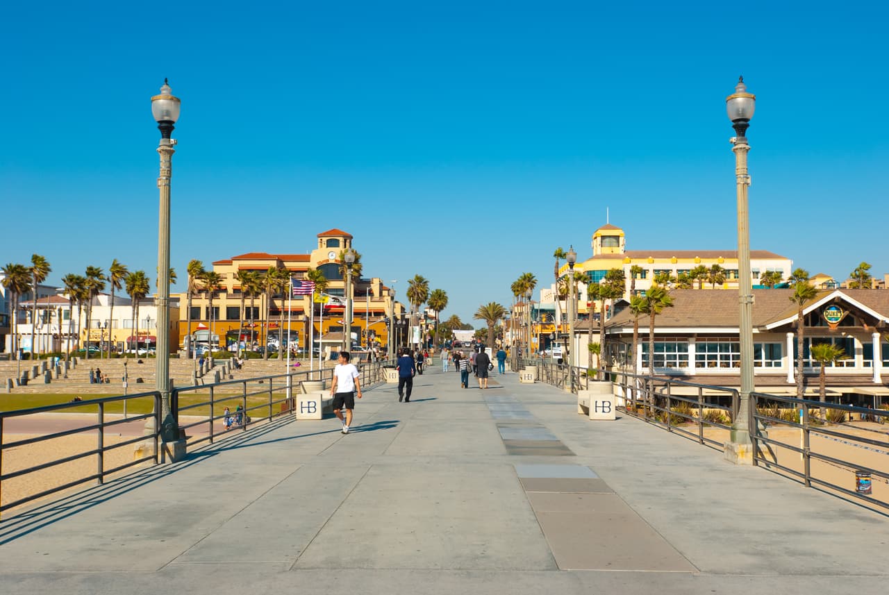 Huntington Beach, en California, es la sexta ciudad más feliz de EEUU.