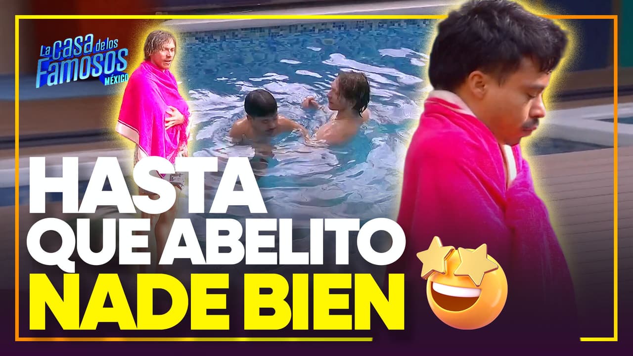 Aldo sigue SIN RENDIRSE con enseñarle a NADAR al Abelito