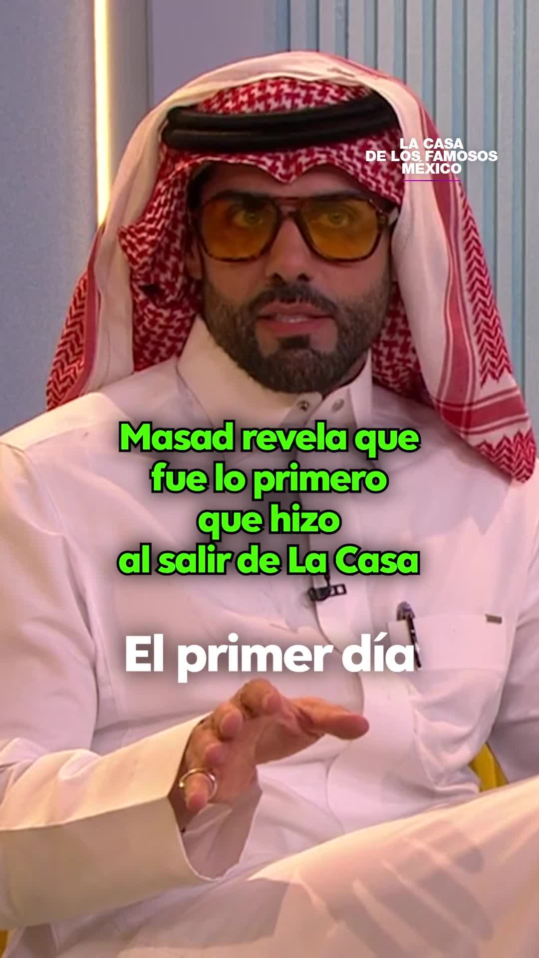 Masad revela qué fue lo primero que hizo al salir de La Casa