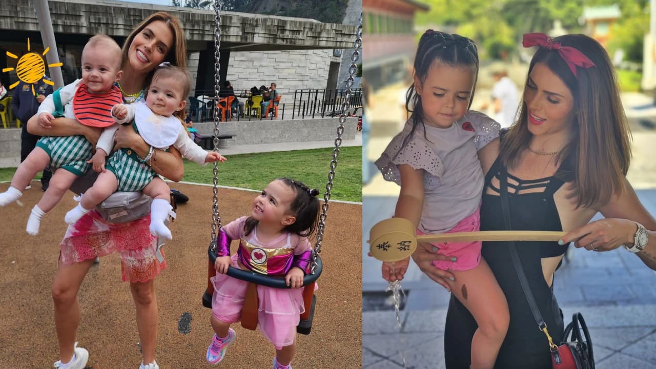 Claudia Álvarez presume a sus hijos en nuevas fotos: así se ven Kira, Clío y Billy 