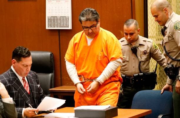 Naasón Joaquín García en una audiencia en la corte de Los Ángeles, California.