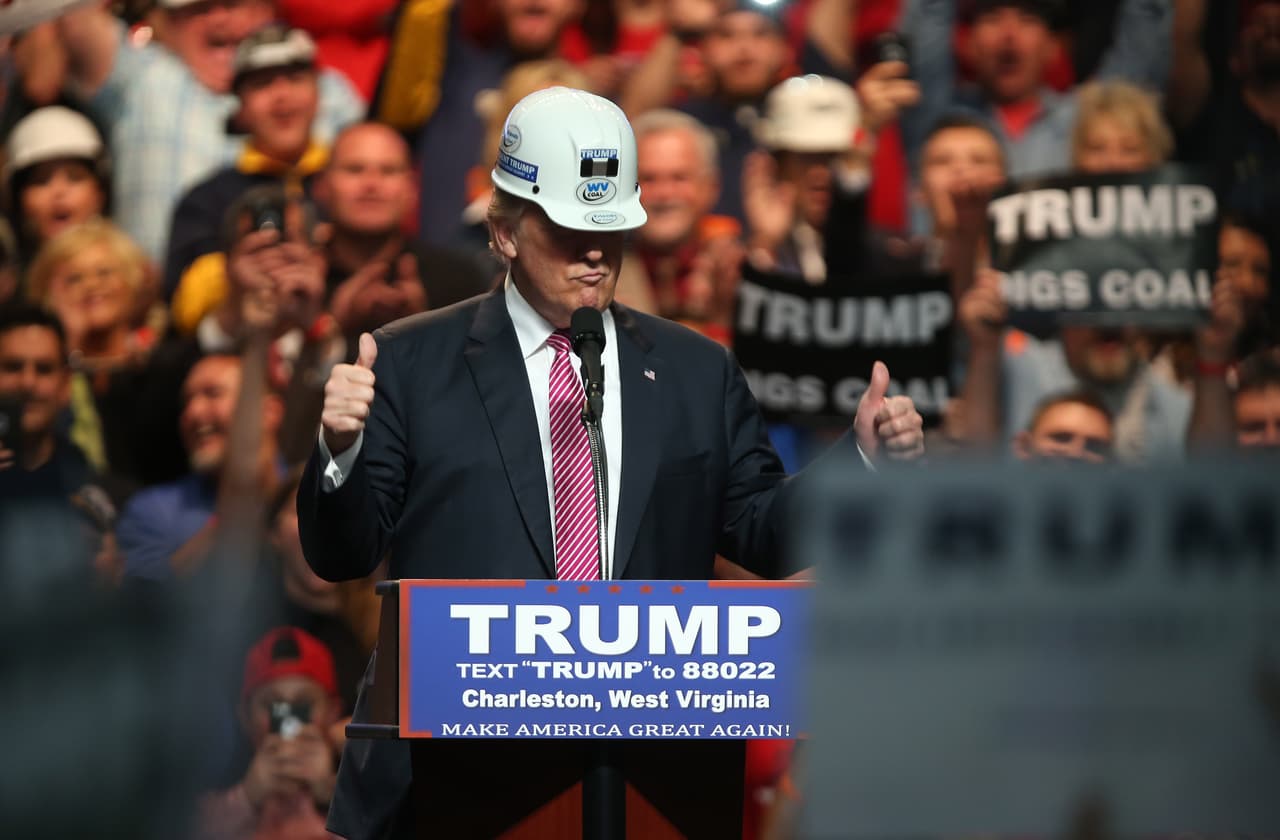 Donald Trump promete devolver a West Virginia los empleos en las minas de carbón