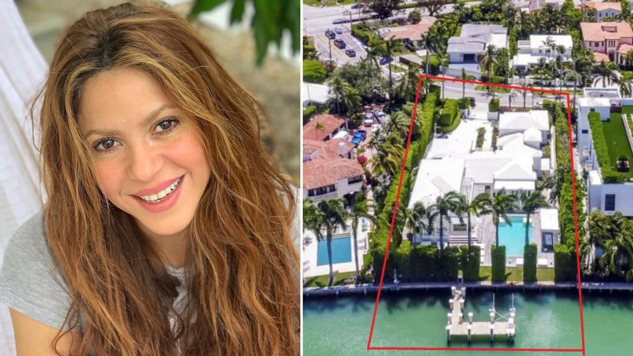 La lujosa mansión de Shakira en Miami tiene 6 habitaciones, un muelle privado y su vecina es JLo