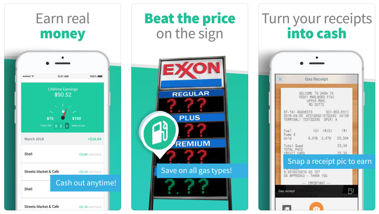 A diferencia de las demás aplicaciones, 
<b>GetUpside</b> no solo te ayudará a ahorrar en la gasolina, ya que si registras tu número celular, recibirás ofertas y dinero (cash back) en ciertas gasolineras. 
<br>
<br>Precio: gratis
<br>Disponible: Android y iOS