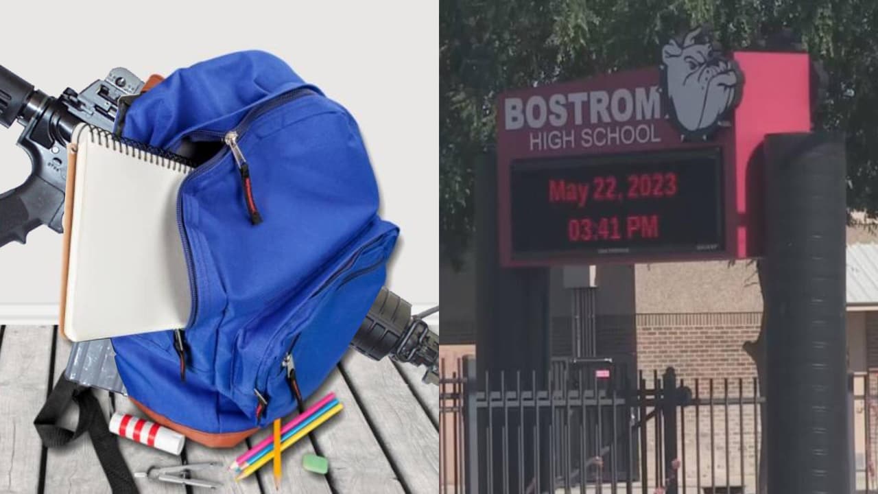 Estudiante es detenido con un rifle y municiones en la preparatoria Bostrom