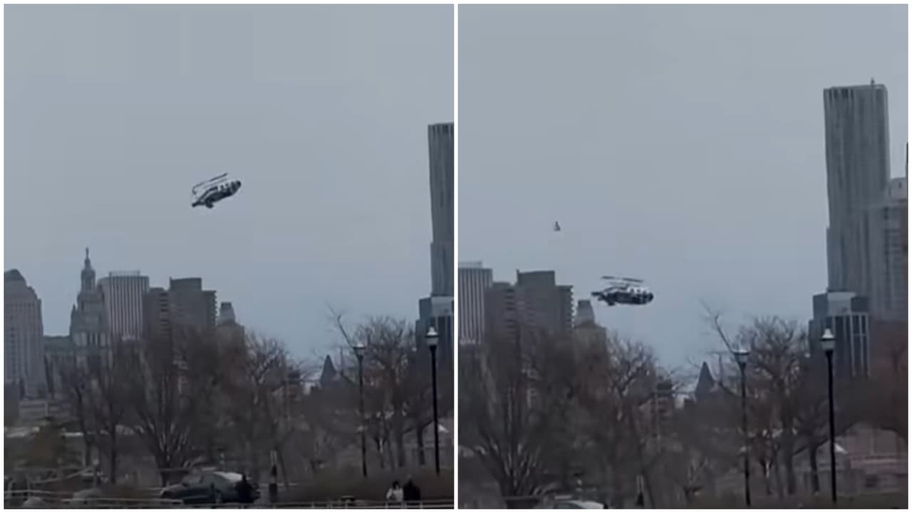 Un
<b> helicóptero se desplomó y cayó a las aguas del río Hudson</b>, a la altura de West Side Highway y Spring Street, en Nueva York este jueves.