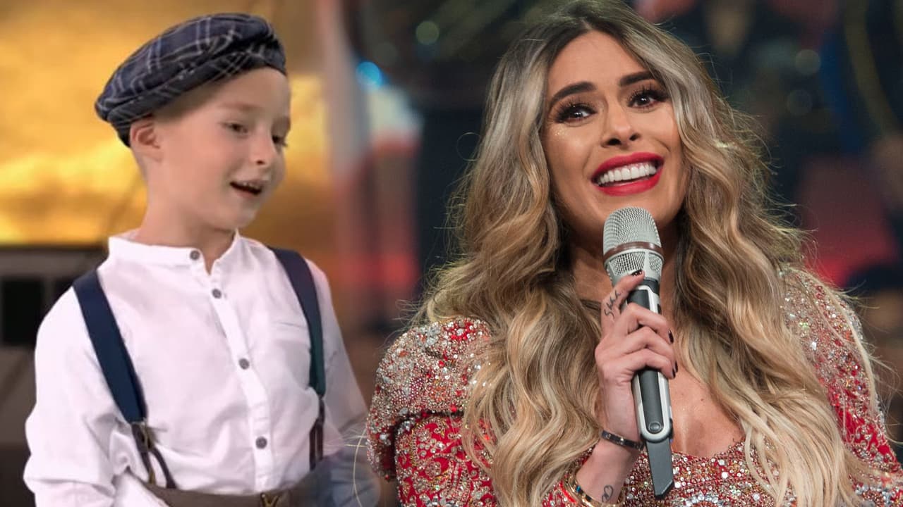 Finalmente, el domingo pasado, vimos 
<b><a href="https://www.univision.com/shows/pequenos-gigantes/el-magistral-debut-de-mateo-como-actor-que-puso-a-galilea-montijo-al-borde-del-llanto">el 'gran debut' de Mateo</a></b> como actor con su cinta "Titanic en Acapulco". Galilea lo presentó visiblemente emocionada.