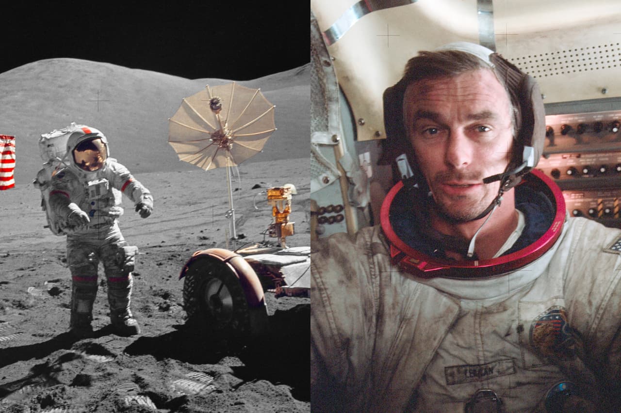 <b>Eugene Cernan.</b> Fue la última persona en caminar sobre la Luna, durante 22 horas y seis minutos con la misión 
<u><a href="https://www.nasa.gov/mission_pages/apollo/missions/apollo17.html" target="_blank">Apolo 17 </a></u>e n diciembre de 1972. Había sido piloto del módulo lunar en la misión 
<u><a href="https://www.nasa.gov/mission_pages/apollo/missions/apollo10.html">Apollo 10</a></u> y es uno de los dos hombres han viajado a nuestro satélite en dos ocasiones diferentes. También fue el segundo estadounidense en hacer una caminata espacial, con la misión 
<u><a href="https://www.nasa.gov/mission_pages/gemini/index.html">Gemini 9</a></u> en 1966. Nació en Chicago, Illinois en 1934 y falleció en 2017.