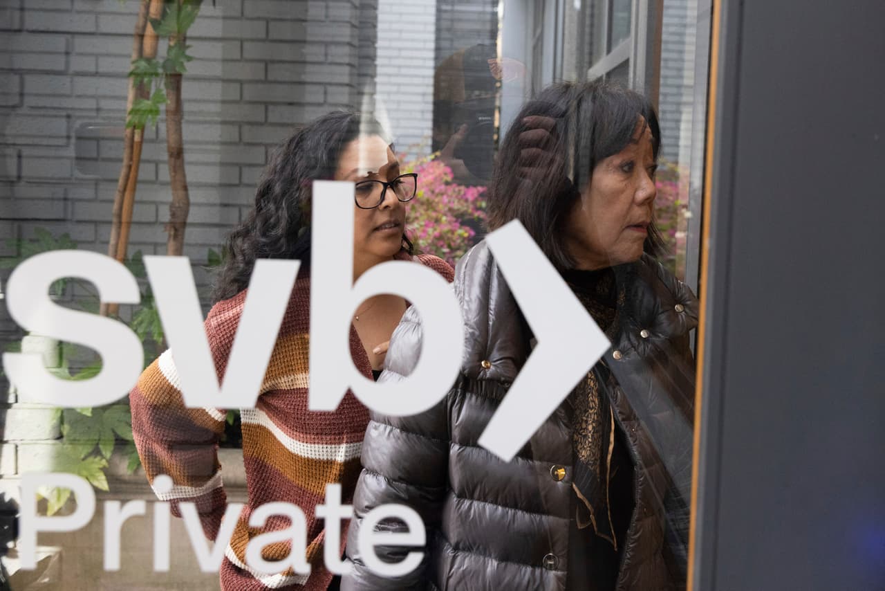 Una sucursal del Silicon Valley Bank en Palo Alto, California, este 13 de marzo del 2023.