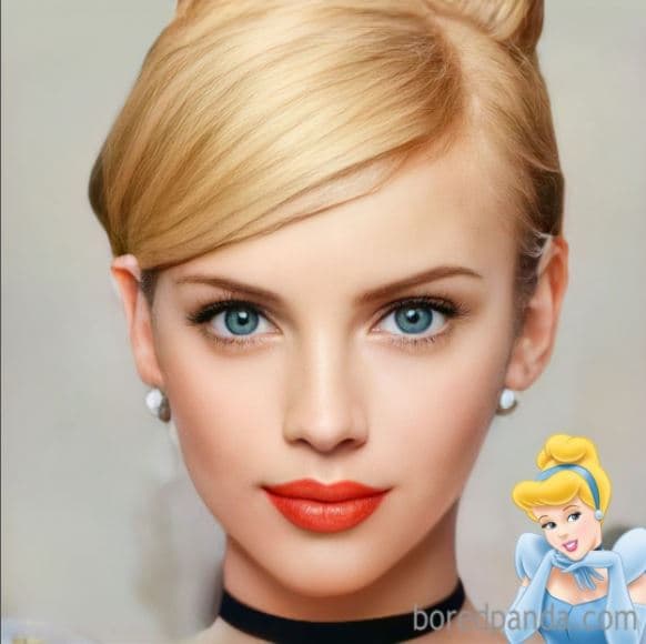 <b>Cenicienta</b>
<br>La princesa Disney que se creó en 1950 no perdió la elegancia ni la belleza en su brinco a la realidad; por el contrario luce como toda una ‘royal’.