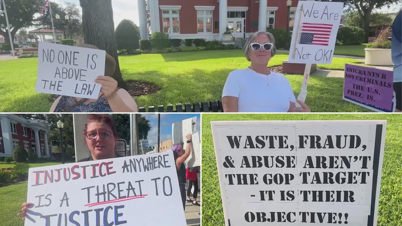 Protestas en Pasco: piden a Trump frenar deportaciones y recortes a fondos de programas federales