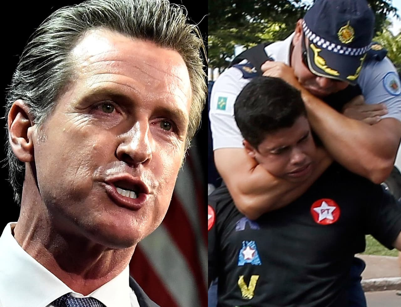 Newsom quiere prohibir en California esta controversial técnica policial  