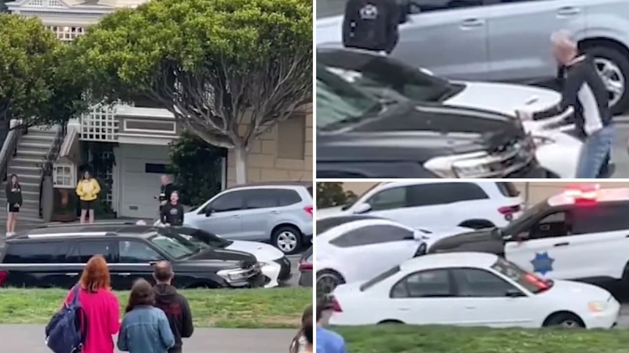 Inundan las redes sociales con videos de cristalazos a vehículos en San Francisco
