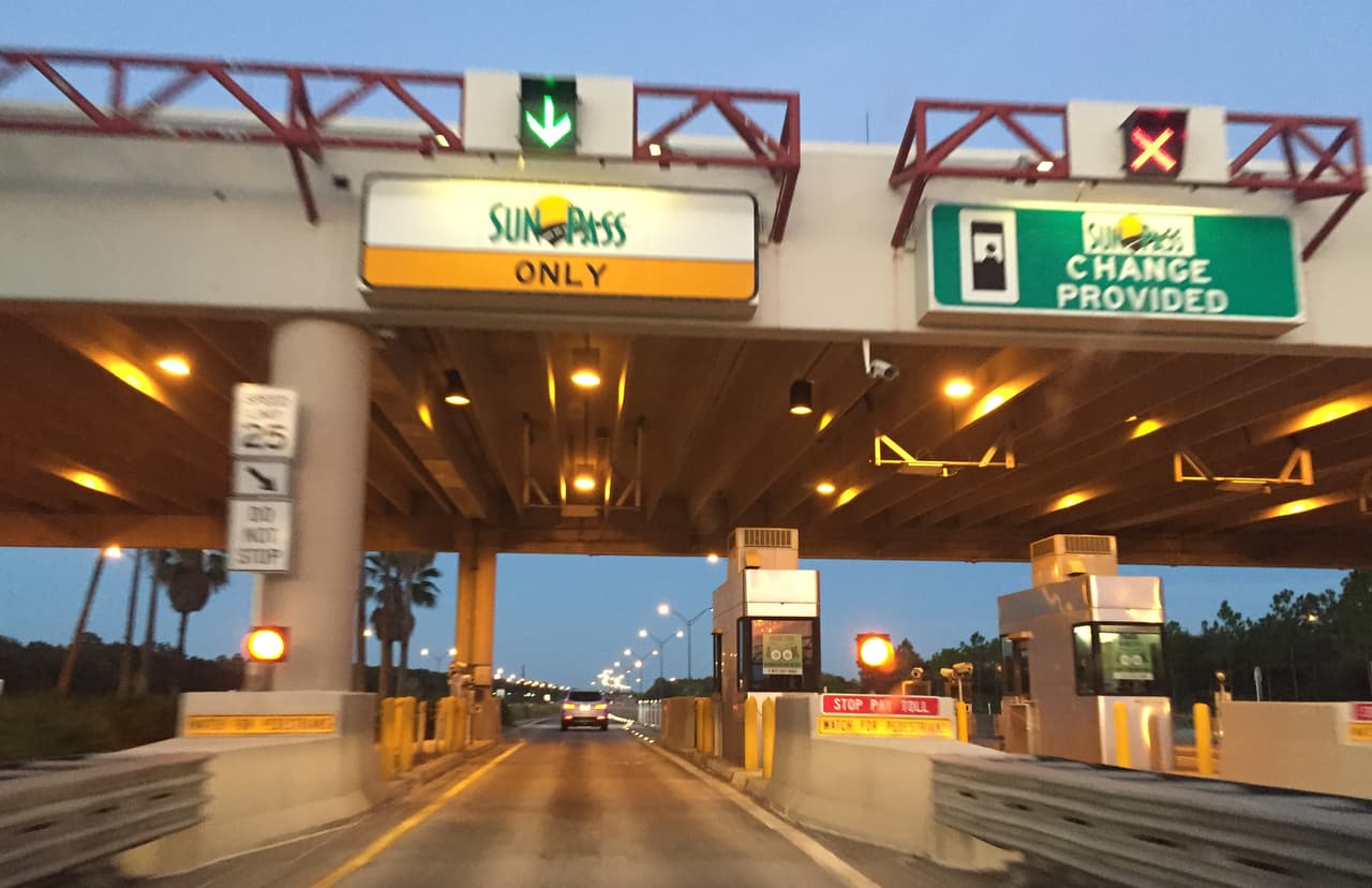 Peaje en el centro de Florida.