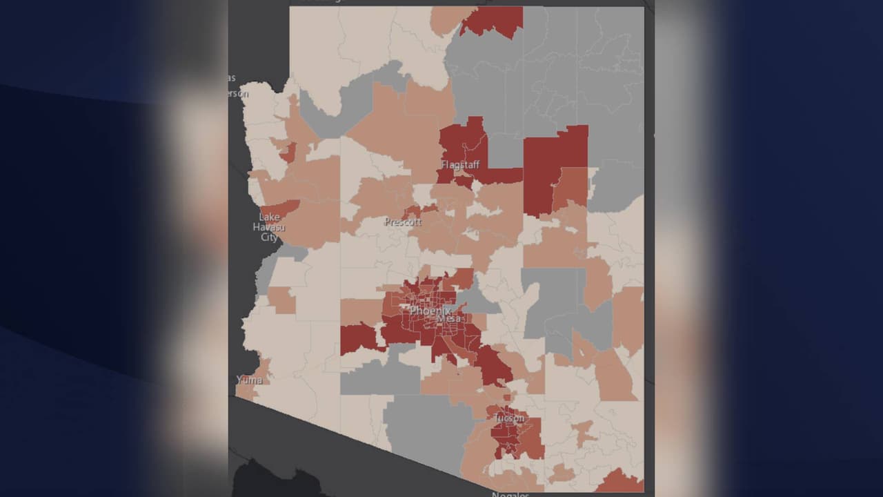 Dan conocer los códigos postales de las personas con coronavirus en Arizona 