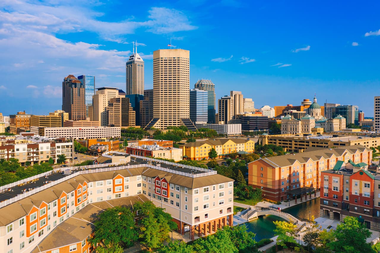<b>Puesto 4. Área metropolitana de Indianapolis, Carmel y Anderson (Indiana)</b>
<br>
<br>Promedio de renta: 1,226 dólares.
<br>
<br>Aumento de diciembre de 2020 a diciembre de 2021: +12.0%.
<br>