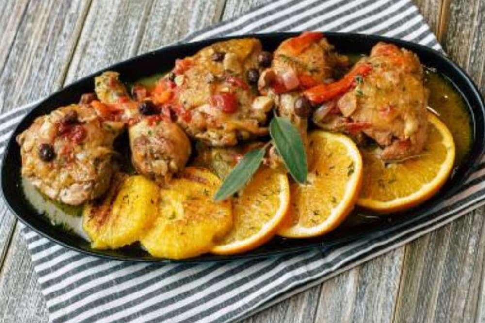 Pollo a la naranja