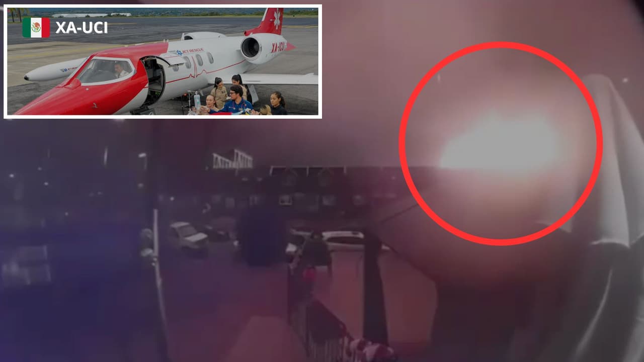 La aeronave de matrícula XA-UCI tiene como país de registro México y pertenece a la empresa Jet Rescue y acababa de despegar con destino a Springfield con 6 personas a bordo