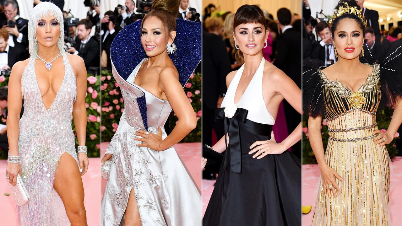 JLo, Thalía, Penélope Cruz y Salma Hayek pusieron el toque latino a la alfombra rosa de la Met Gala