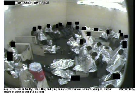 Celdas de la Patrulla Fronteriza donde son detenidos los inmigrantes que cruzan la frontera