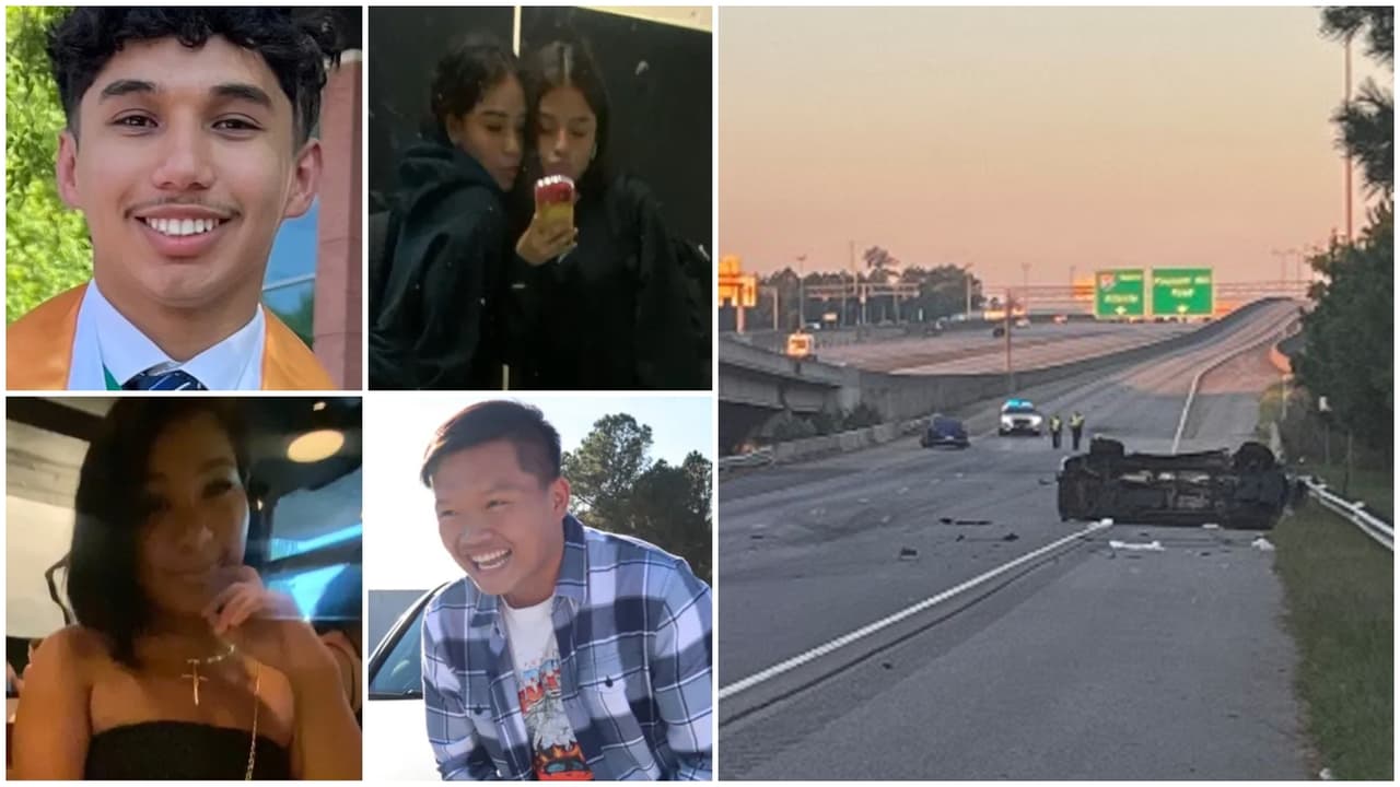 Nuevos detalles del accidente donde murieron cinco adolescentes en la I-85 de Georgia: hay un sobreviviente de 18 años 