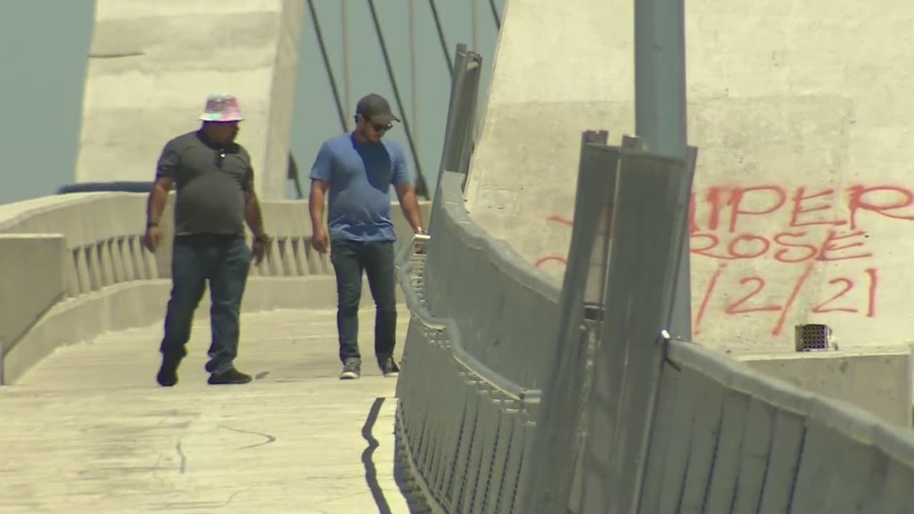 Puente de la calle 6 ya fue vandalizado en Boyle Heights