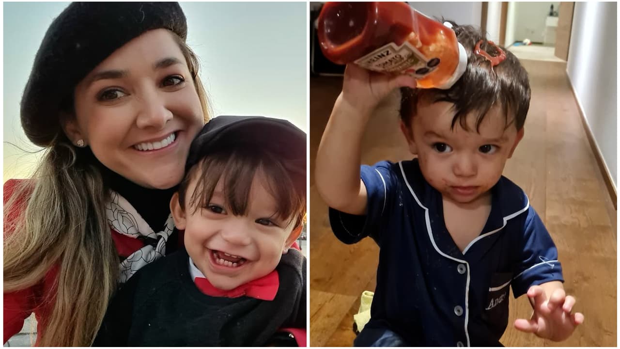 El hijo de Sherlyn no ha cumplido dos años y ya presume que puede ir al baño solo