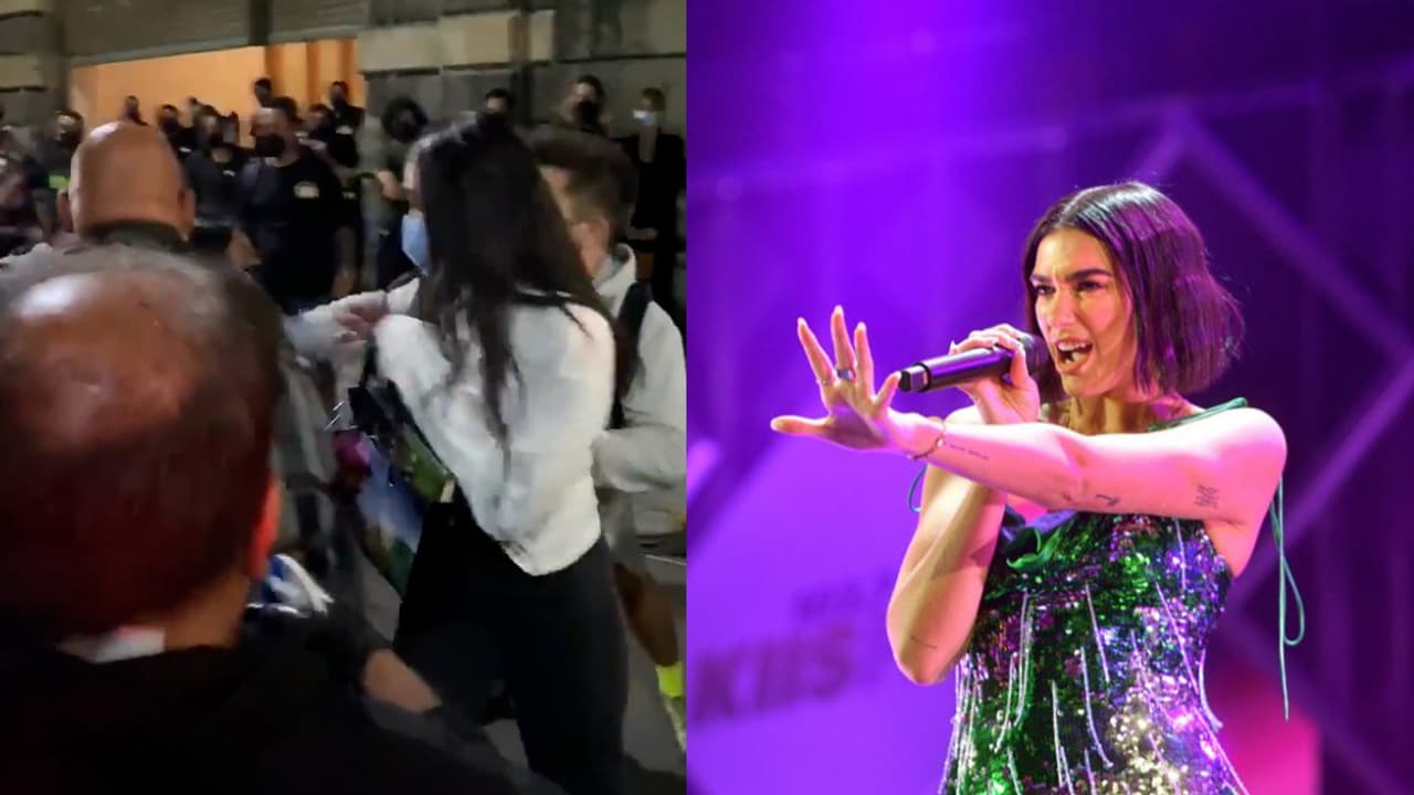 (VIDEO) Dua Lipa vivió momentos de angustia en México cuando una fanática evadió su seguridad