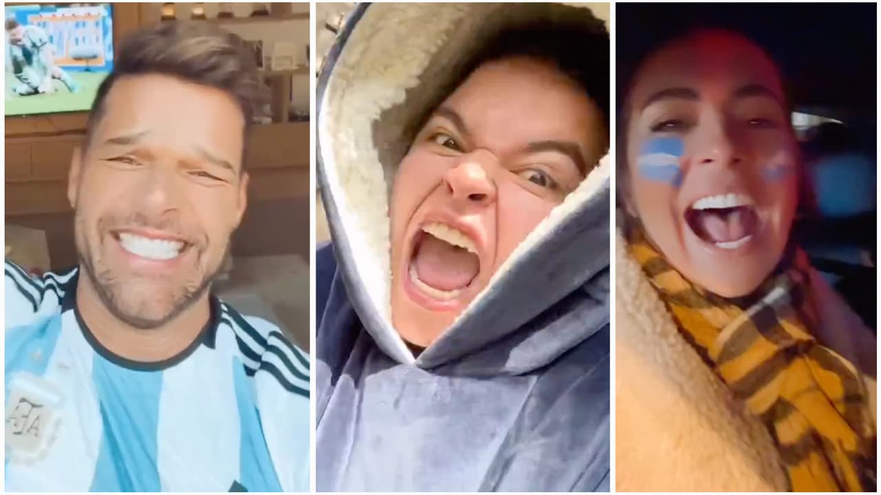 Ricky Martin, Lucerito y más famosos enloquecen con el triunfo de Argentina en el Mundial