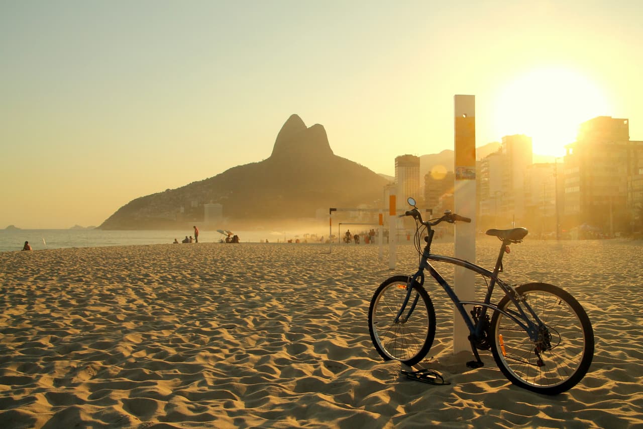 En Río de Janeiro, en tercer lugar, se hace un 3.2% de los viajes en bicicleta.