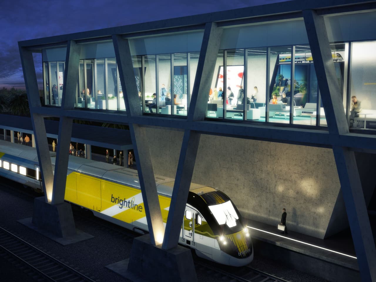 El Brightline: sistema de trenes que conectará a Miami con Fort Lauderdale, Palm Beach y eventualmente terminaría en Orlando.