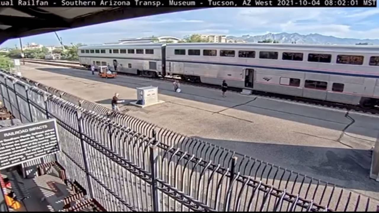 Así lucía la estación de Tucson cuando iniciaron los disparos.