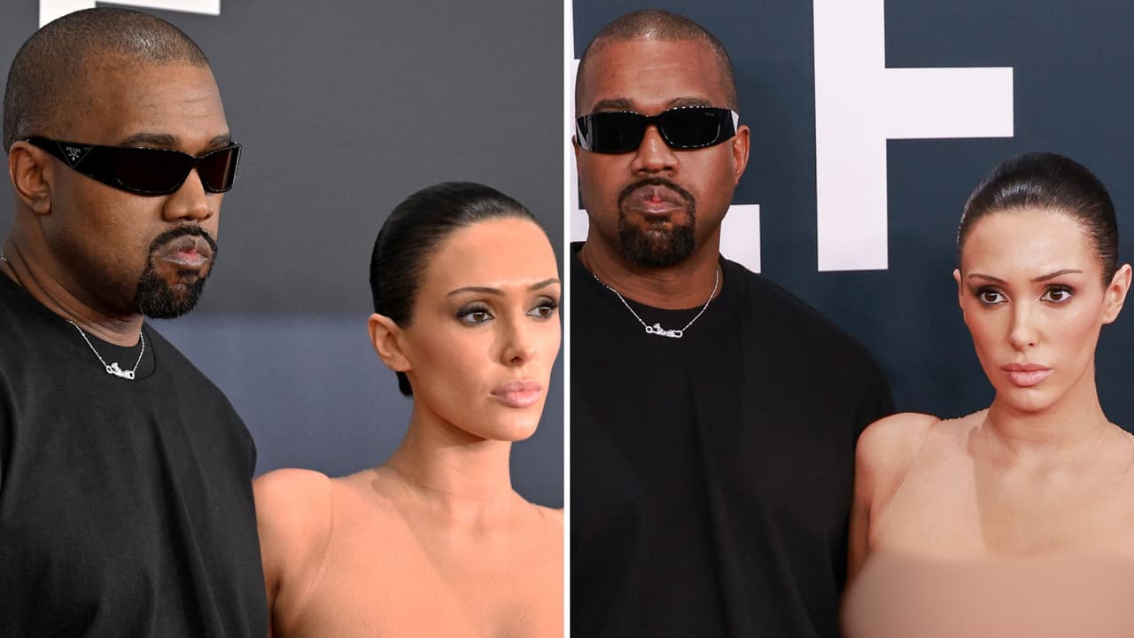 Kanye West y Bianca Censori en los Premios GRAMMY 2025.