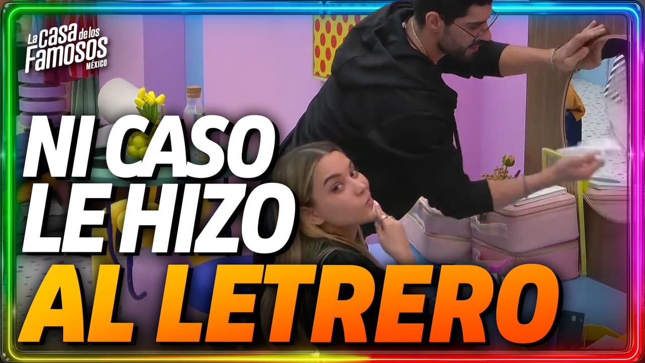 Masad termina quitando su letrero de amor