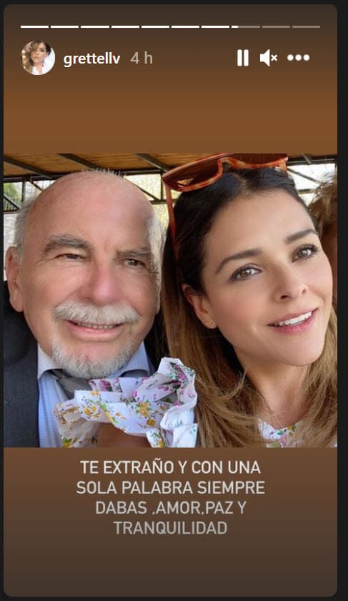 Para otros famosos y famosas, la fecha sirvió para recordar a sus fallecidos padres, como el caso de 
<b>Grettell Valdez</b>, quien honró la memoria de su papá, don Guillermo Smythe, quien 
<b><a href="https://www.univision.com/famosos/grettell-valdez-confirma-la-muerte-de-su-padre-y-se-despide-con-un-sensible-mensaje-en-redes-sociales-fotos" target="_blank">murió en octubre pasado. </a></b>