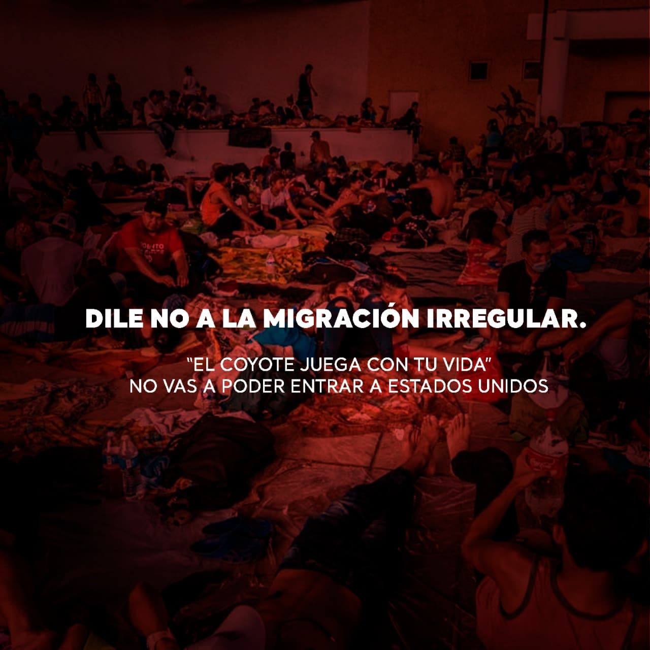 Otro anuncio del gobierno hondureño diregido a los migrantes sobre los peligros de los 'coyotes.'