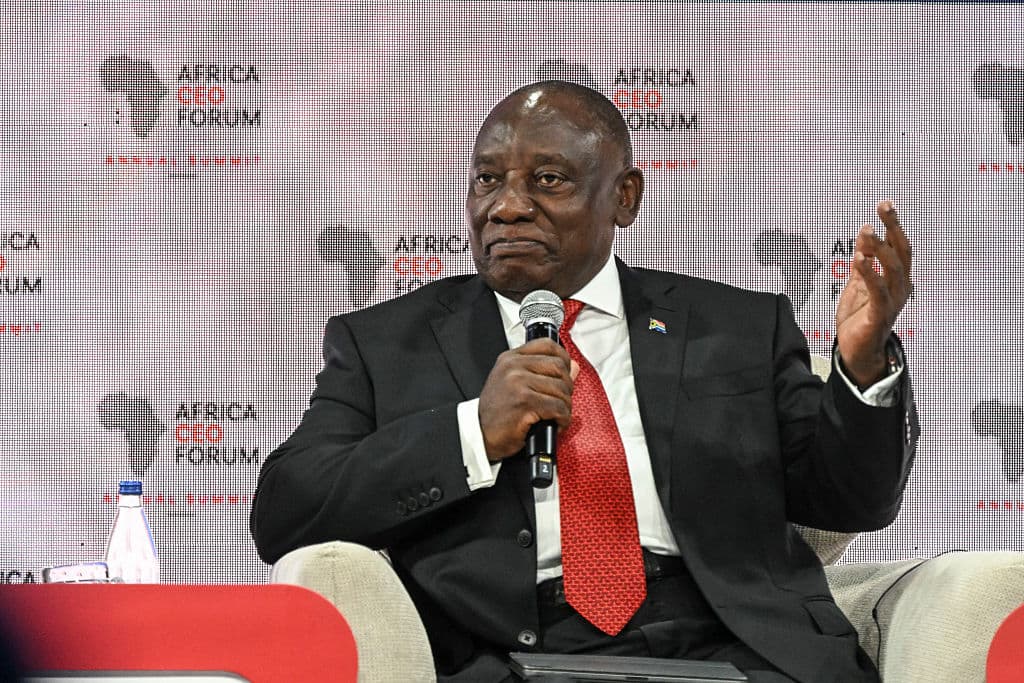 El presidente de Sudáfrica, Cyril Ramphosa.