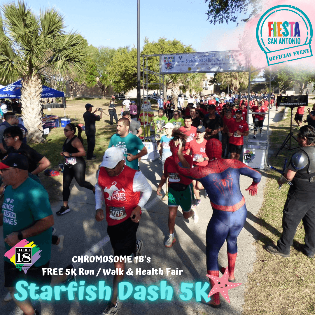 <h2 class="cms-H2-H2">Starfish Dash 5K Run/Walk & Health Fair</h2>
<br>
<ul>
 <li class="li1">Cuándo: 29 de abril</li>
</ul> 
<ul>
 <li class="li1">Hora: 8:30 a 10:30 horas</li>
</ul> 
<ul>
 <li class="li1">Dónde: UT Health San Antonio</li>
</ul> 
<ul>
 <li class="li1">Costo: Gratis</li>
</ul>