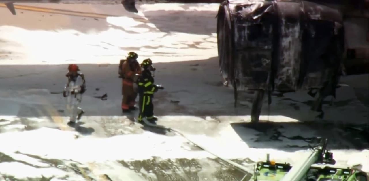 Los bomberos del condado de Broward acudieron a las llamadas de emergencia.