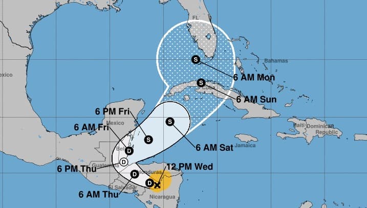 Tormenta tropical Eta amenaza a Cuba y el sur de Florida 