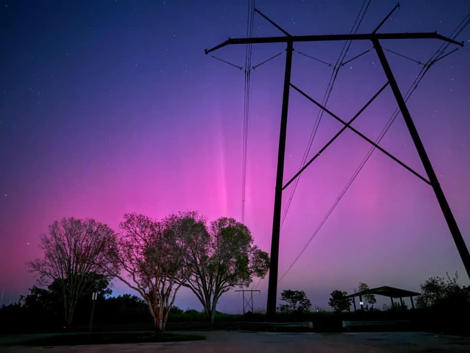 En Sanibel y otras áreas de la costa del Golfo se pudieron observar las auroras boreales.