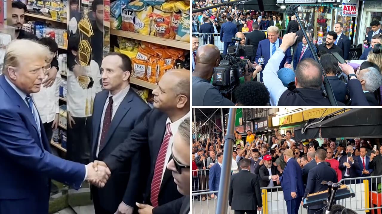 Donald Trump visita bodega en Harlem donde fue atacado bodeguero hispano José Alba