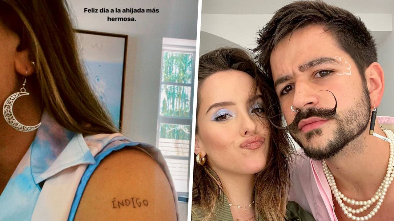 La bebé de Camilo y Evaluna ya tiene madrina, así lo anunció la elegida al tatuarse el nombre de Índigo