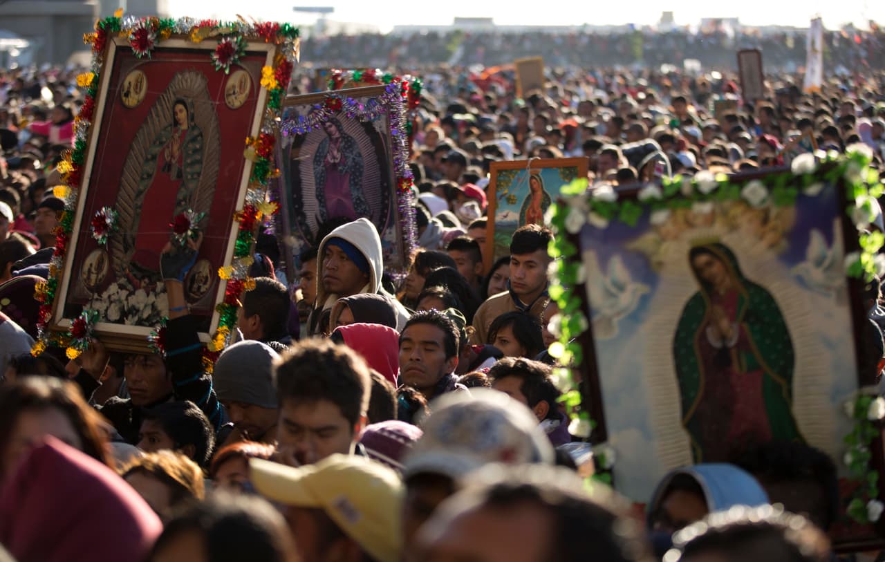 Millones de peregrinos vuelven a la Basílica de Guadalupe, en Ciudad de México, tras la pandemia de covid-19
