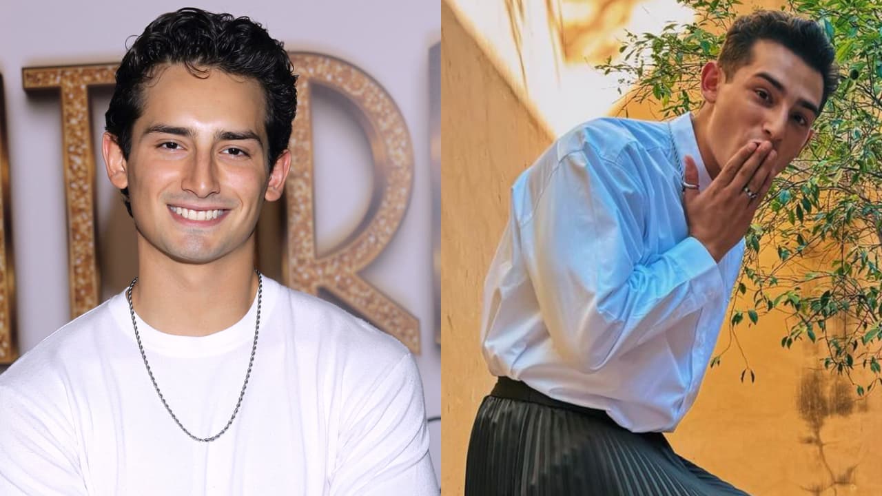Hijo de Niurka vuelve a usar falda "de la sección de mujeres" y dedica su look a famoso actor