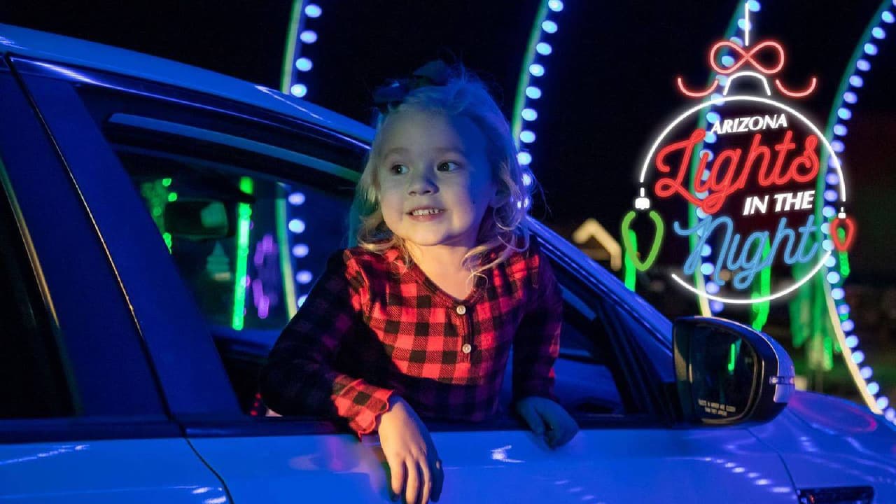 <b>Arizona Lights In The Night</b>
<br>Cuándo: 22 de noviembre al 31 de diciembre 
<br>Dónde: 1901 N Alma School Rd, Mesa
<br>Costo: A partir de $25.95+
<br>
<a href="https://www.arizonalightsinthenight.com/" target="_blank">Más detalles en este enlace.</a>