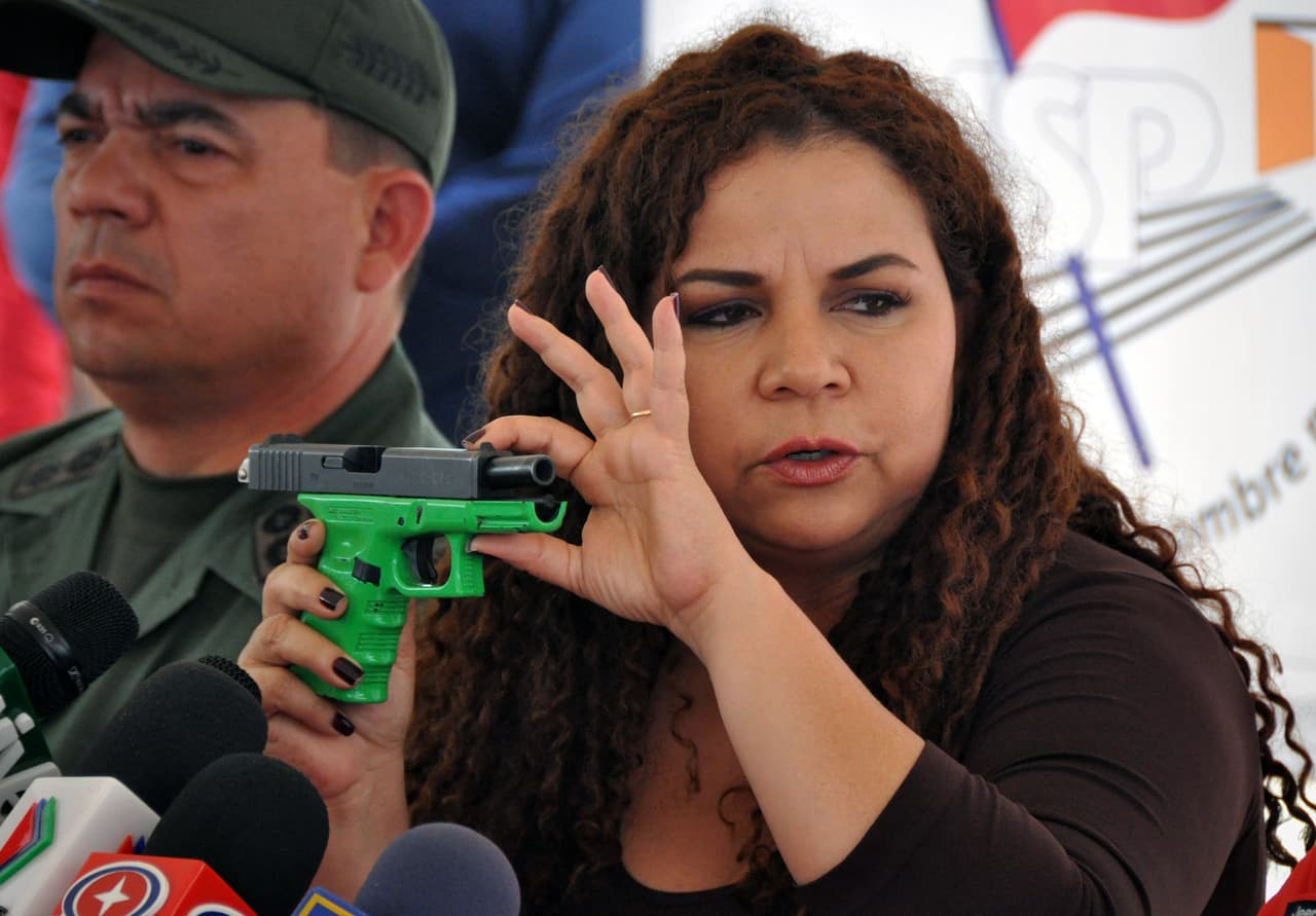 La exministra de Asuntos Penitenciarios, Iris Varela.