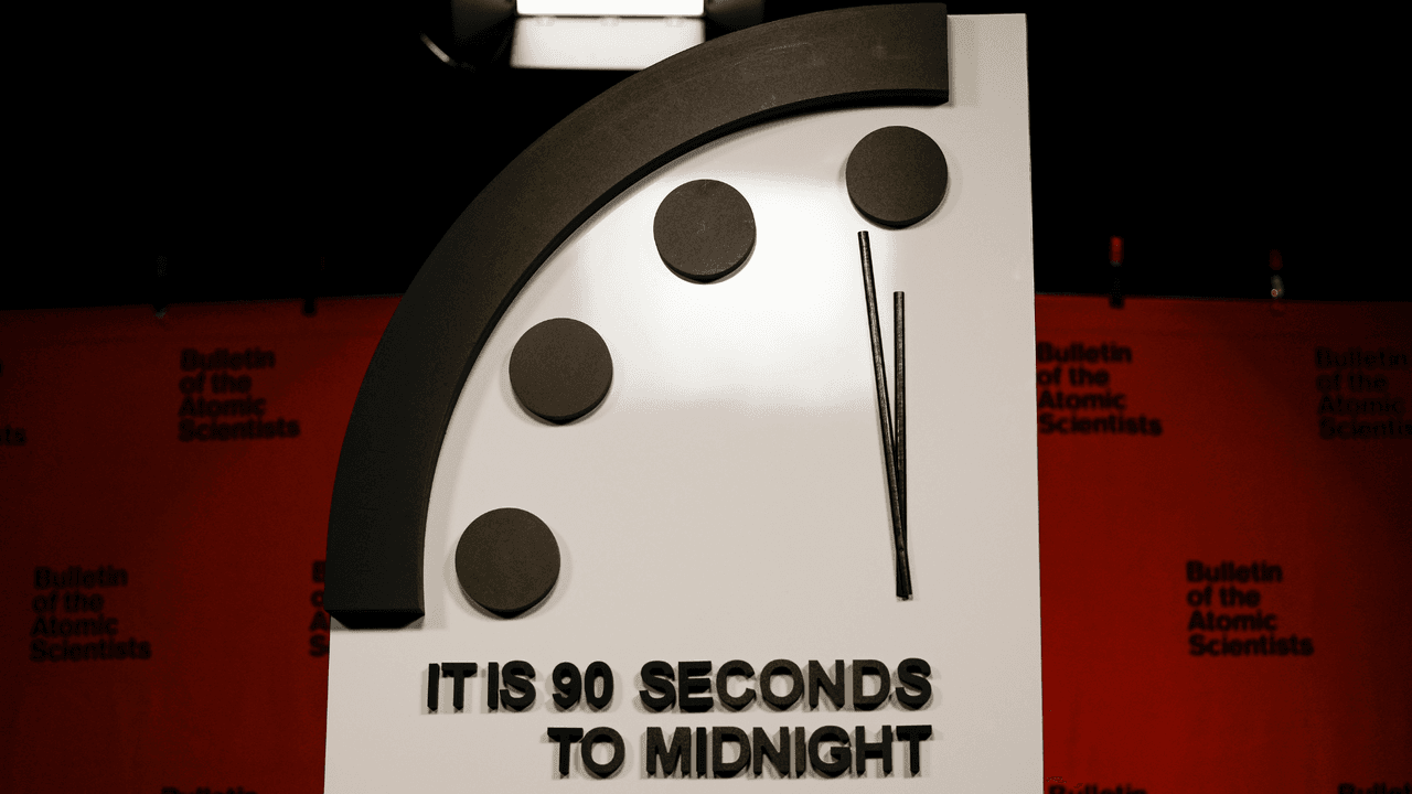 'Reloj del fin del mundo' está a 90 segundos de la medianoche.