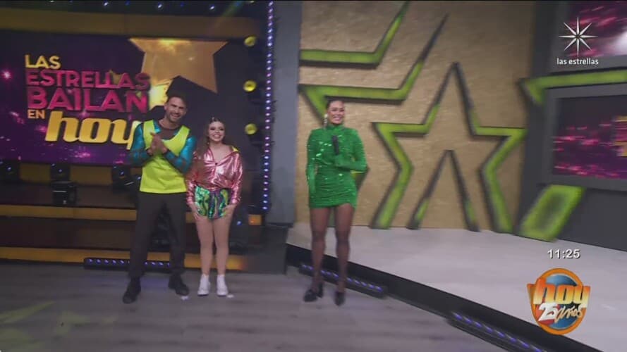 Así debuto Daniela Parra como bailarina en 'Las estrellas bailan en Hoy'.